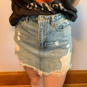 Simple denim skirt